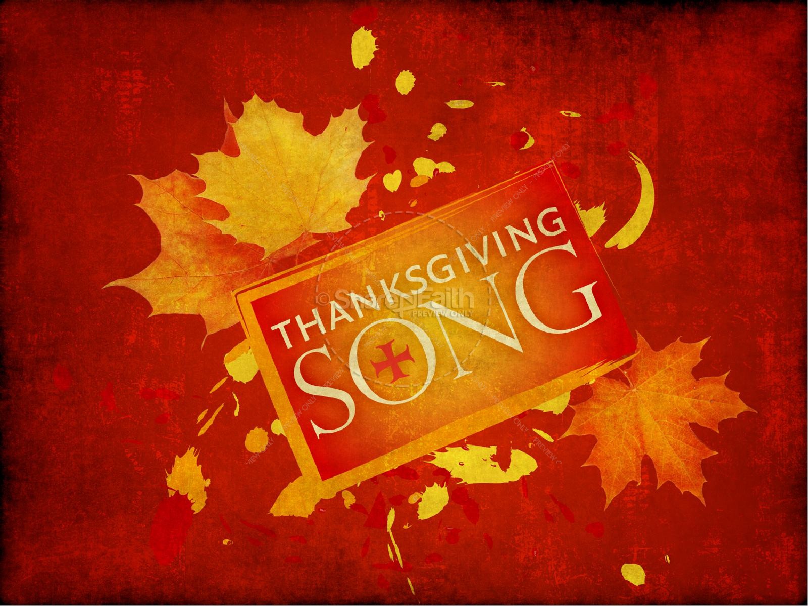 Thanksgiving Song PowerPoint Thumbnail 2