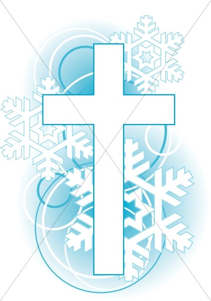 Cross Snowflakes Clip Art Thumbnail Showcase