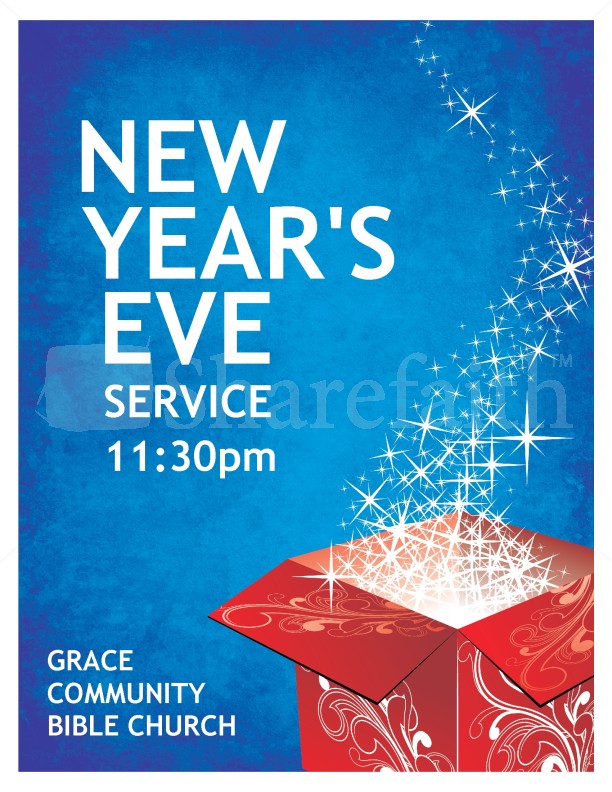 New Years Eve Church Flyer Thumbnail Showcase