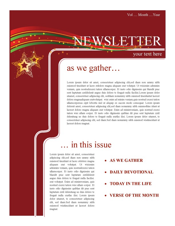 Holiday Newsletter Thumbnail Showcase