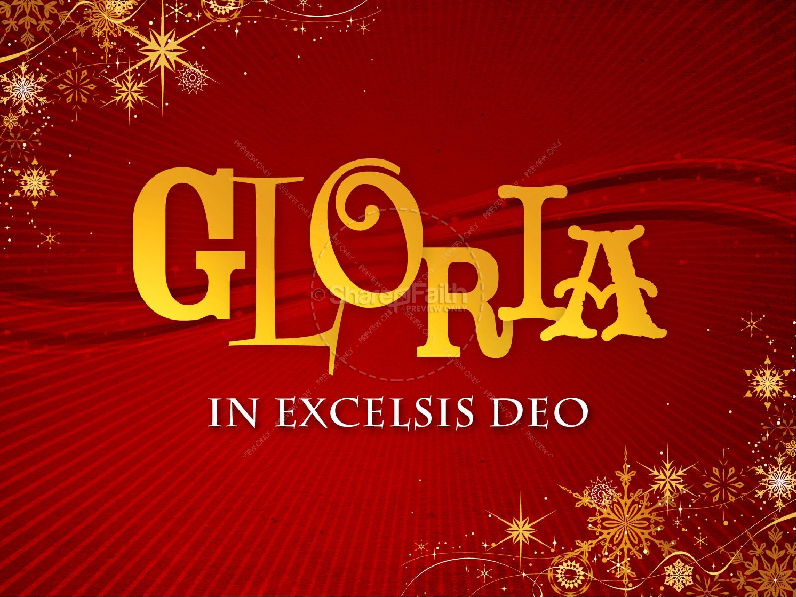 Gloria In Excelsis Deo PowerPoint Thumbnail 2