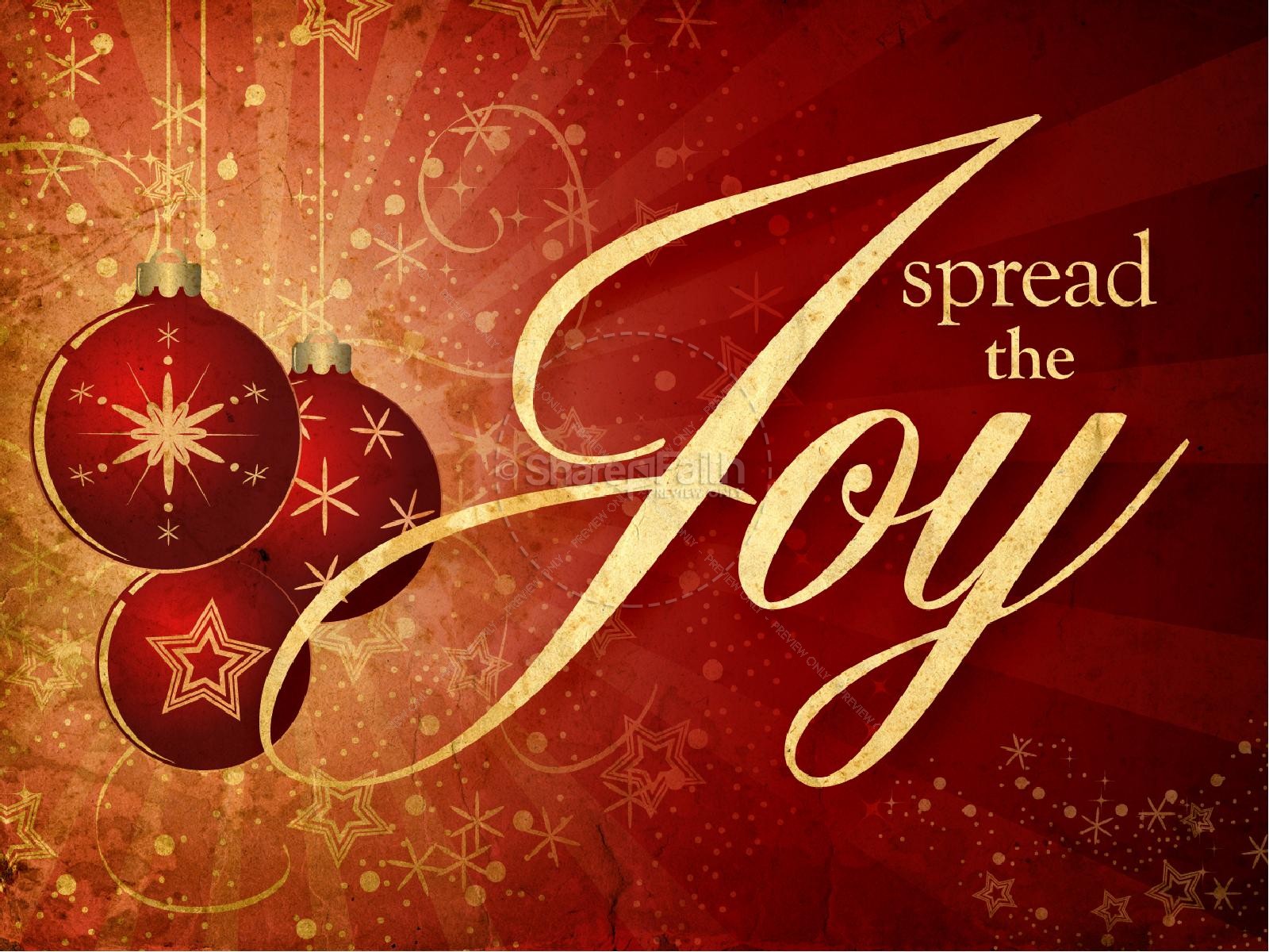 Spread The Joy Christmas PowerPoint Thumbnail 2