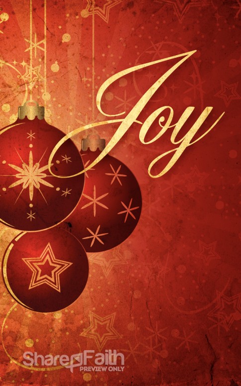 The Christmas Joy Bulletin Cover | Christmas Bulletins