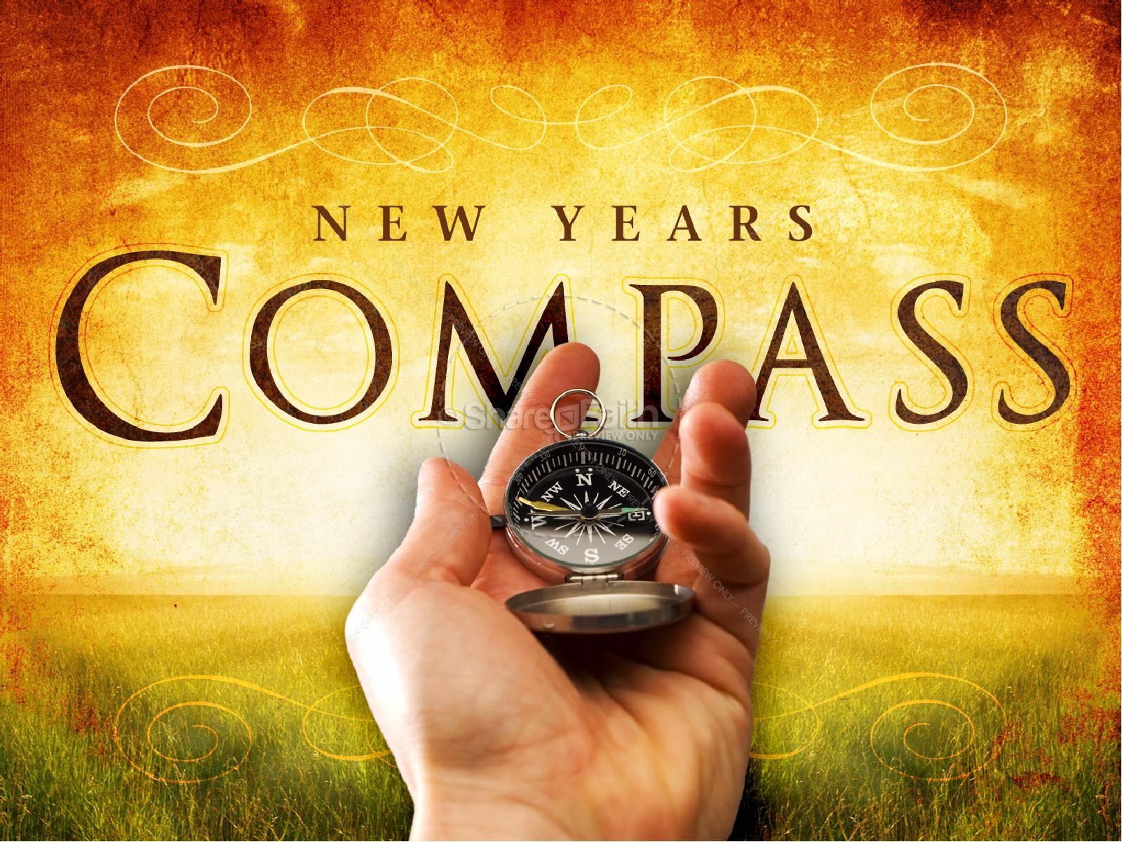 New Years Compass PowerPoint Sermon Thumbnail 2