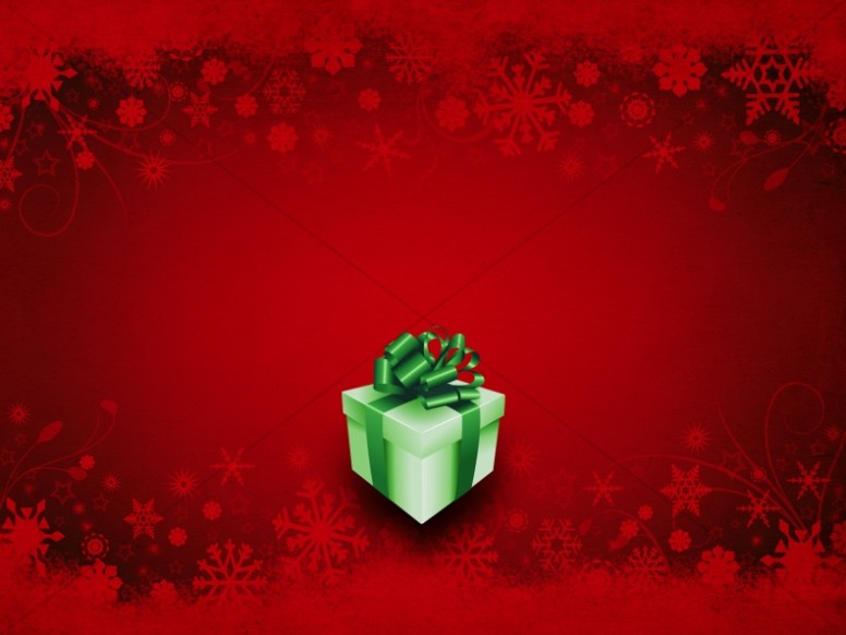  Gift of Christmas Background Slide Thumbnail Showcase