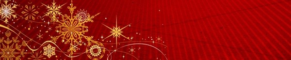 Gold Snowflakes Email Footer