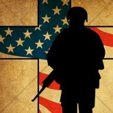 Solitary Soldier Silhouette Email Image