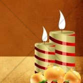 Candy Cane Colored Christmas Candles Email Image Thumbnail Showcase