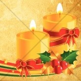 Christmas Candles with Holly Email Image Thumbnail Showcase
