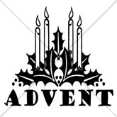 Christmas Advent Candles Email Salutation
