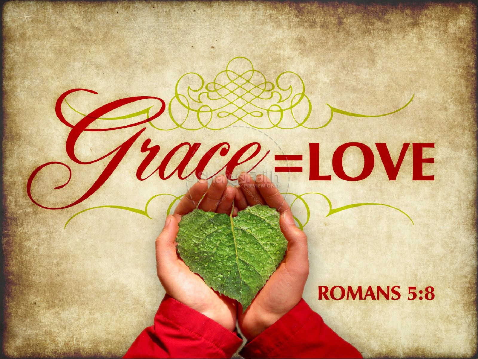 Love Grace Valentines Day PowerPoint Template