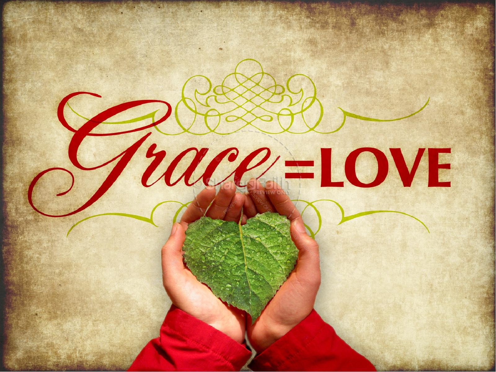 Love Grace Valentines Day PowerPoint Template Thumbnail 2