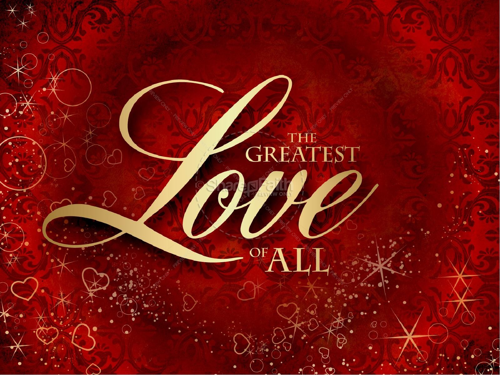 Greatest Love Valentines Day PowerPoint Template Thumbnail 2