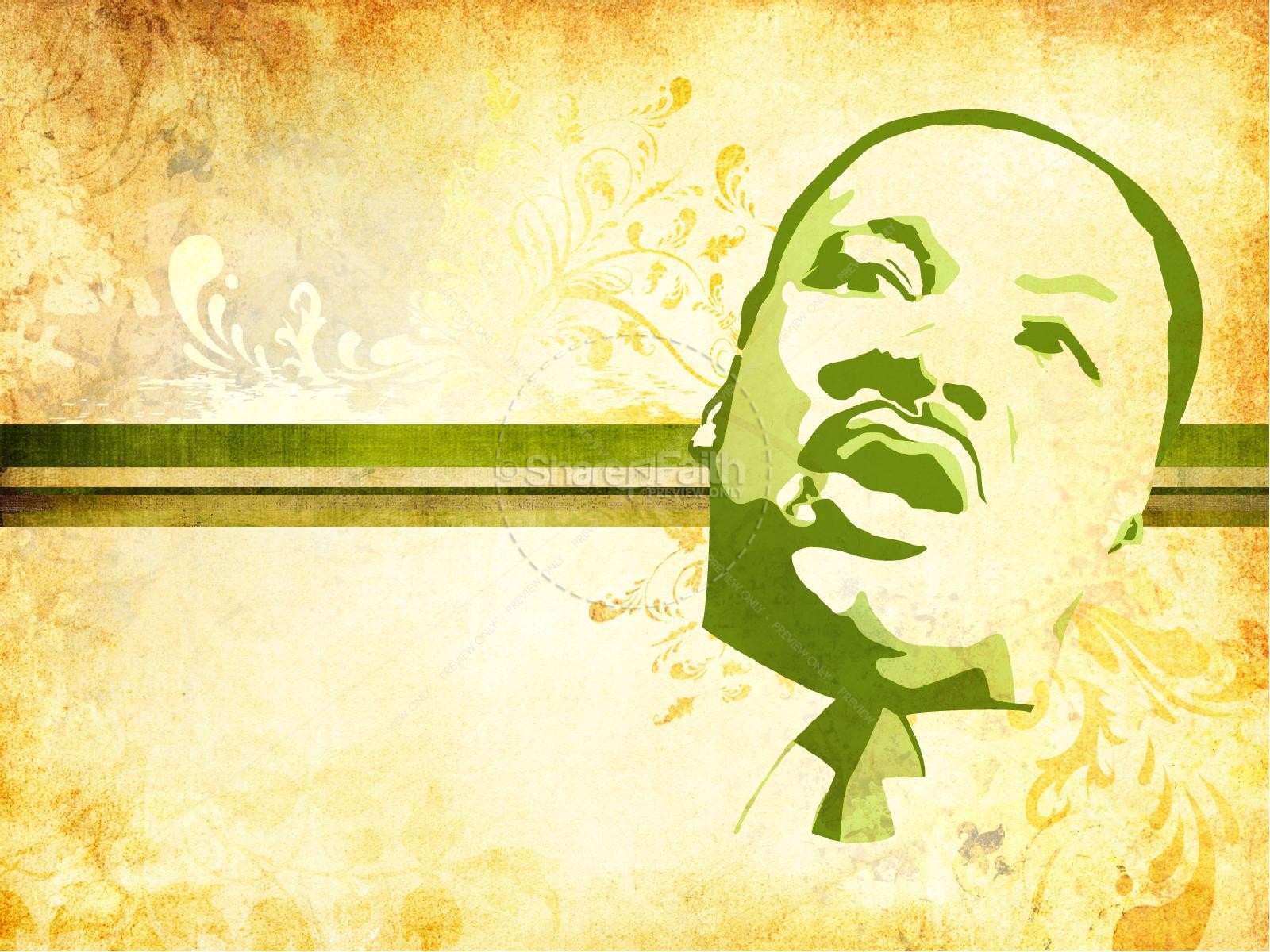 Martin Luther King Do Right PowerPoint Template Thumbnail 2