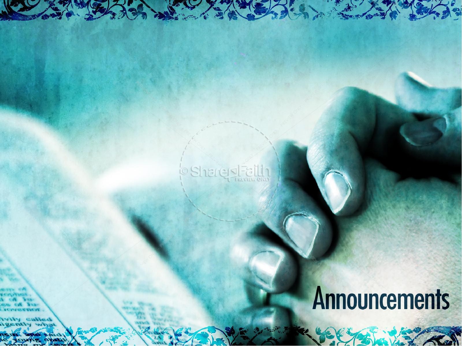 ShareFaith Media » Prayer Without Ceasing PowerPoint Template – ShareFaith Media