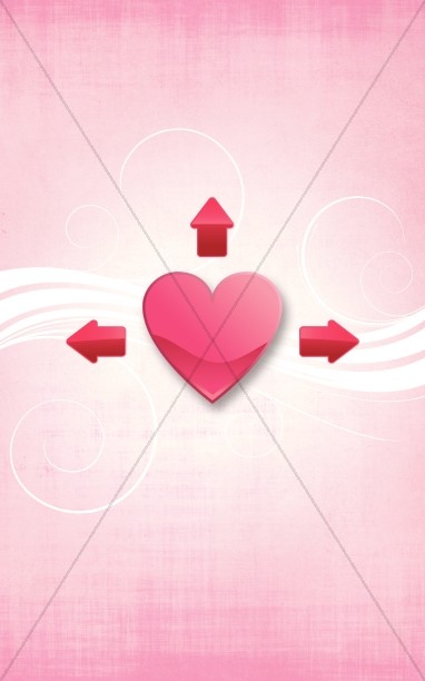 Love Valentines Church Bulletin Cover Thumbnail Showcase