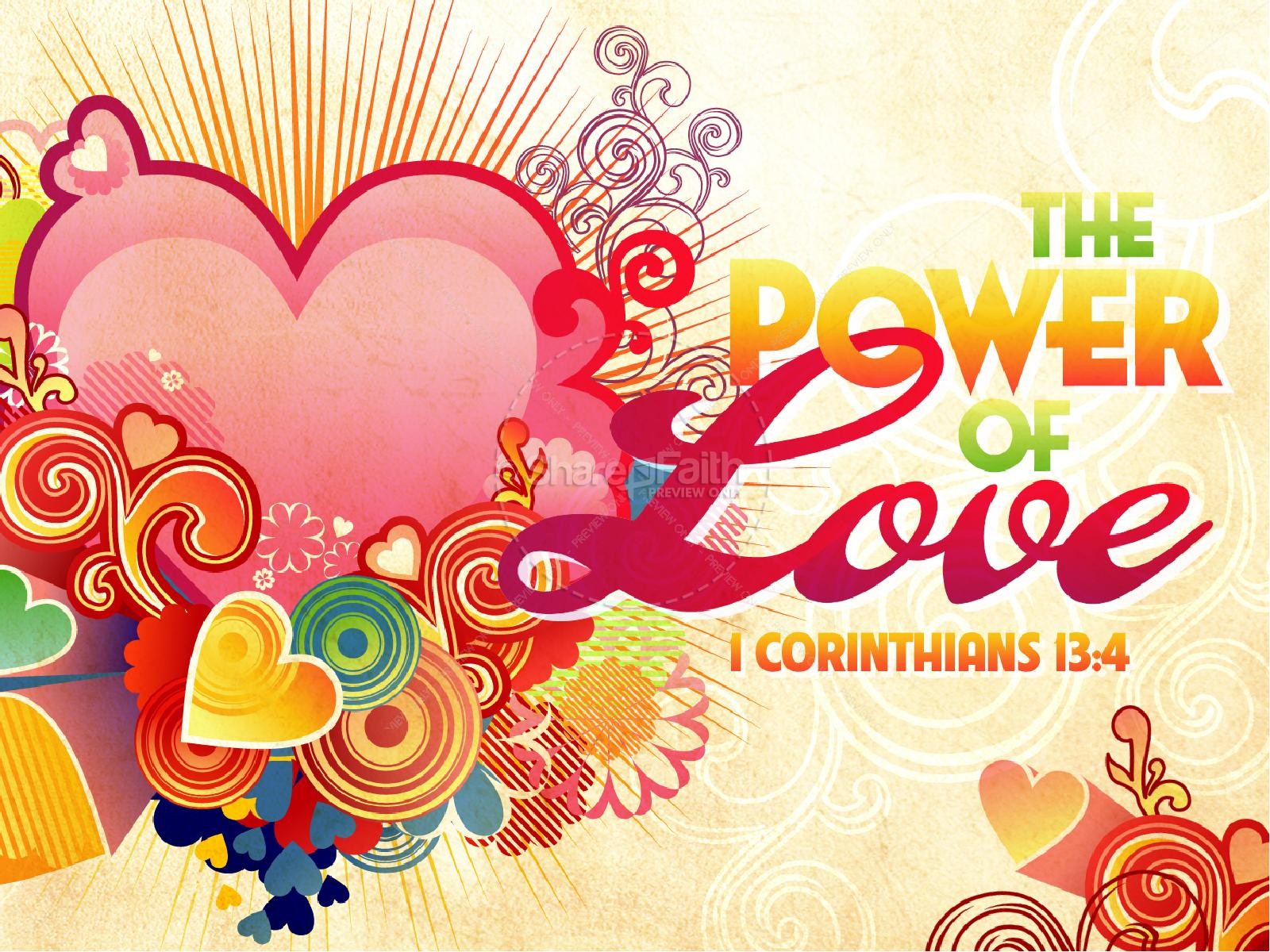 The Power Of Love Valentines Day PowerPoint Template