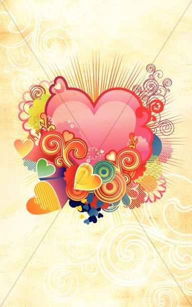 Valentines Hearts Bulletin Cover Thumbnail Showcase
