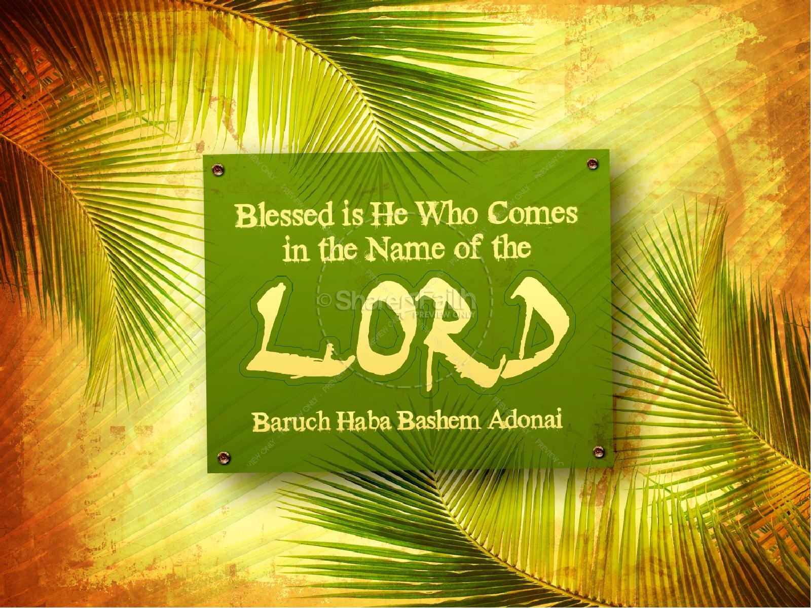 Palm Sunday Easter Passover PowerPoint Thumbnail 2