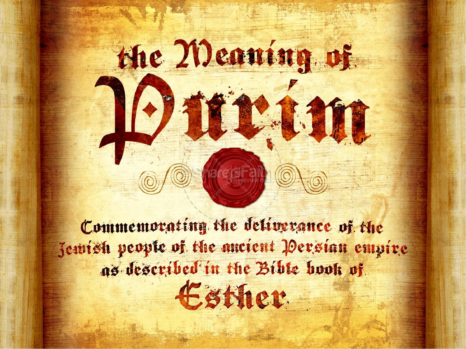 Feast of Purim PowerPoint Template