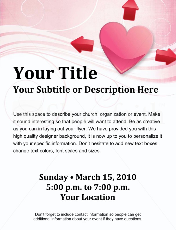 Valentines Day Expanding Love Church Flyer Thumbnail Showcase