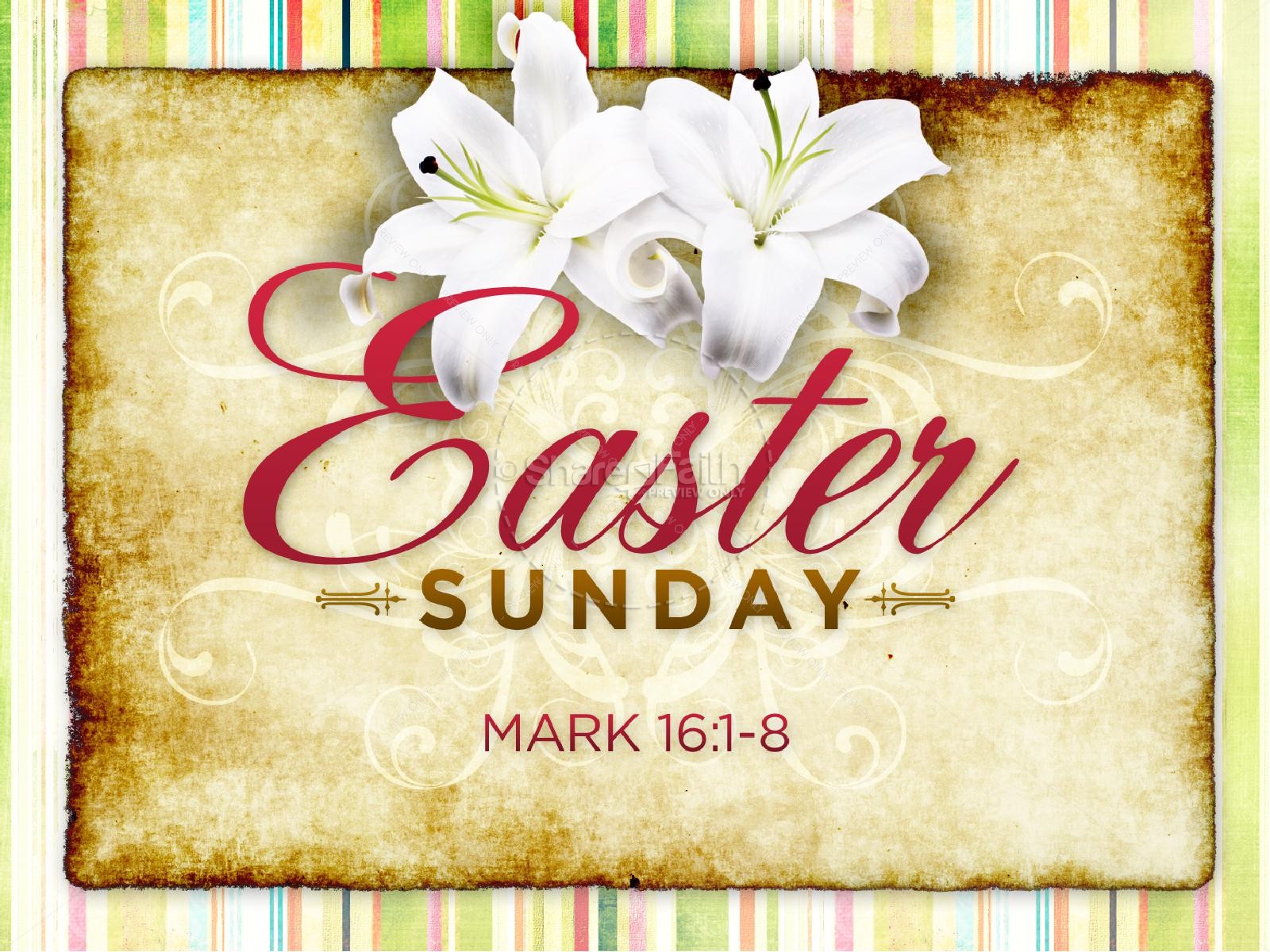 Easter Sunday PowerPoint Template Thumbnail 1