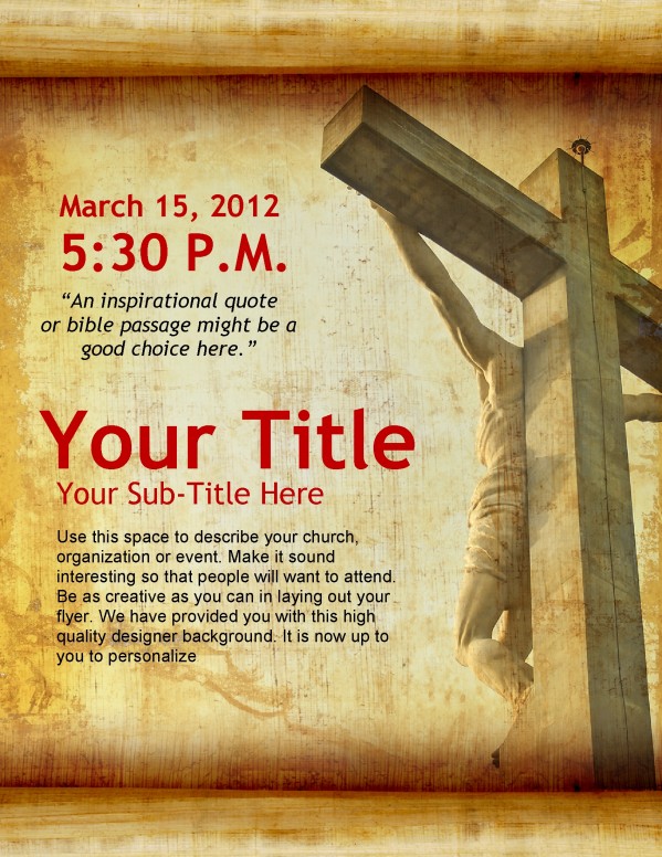 Good Friday Flyer Template