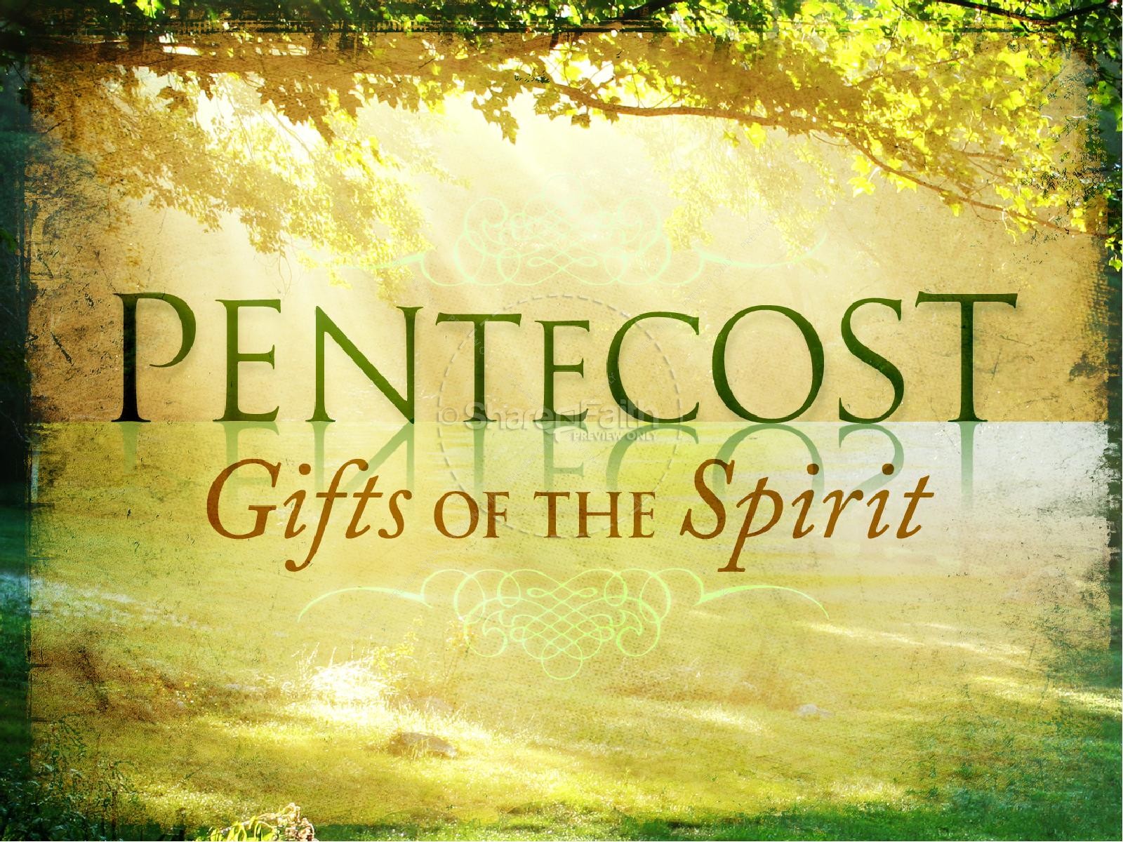 Gifts Of The Holy Spirit PowerPoint Template Thumbnail 1