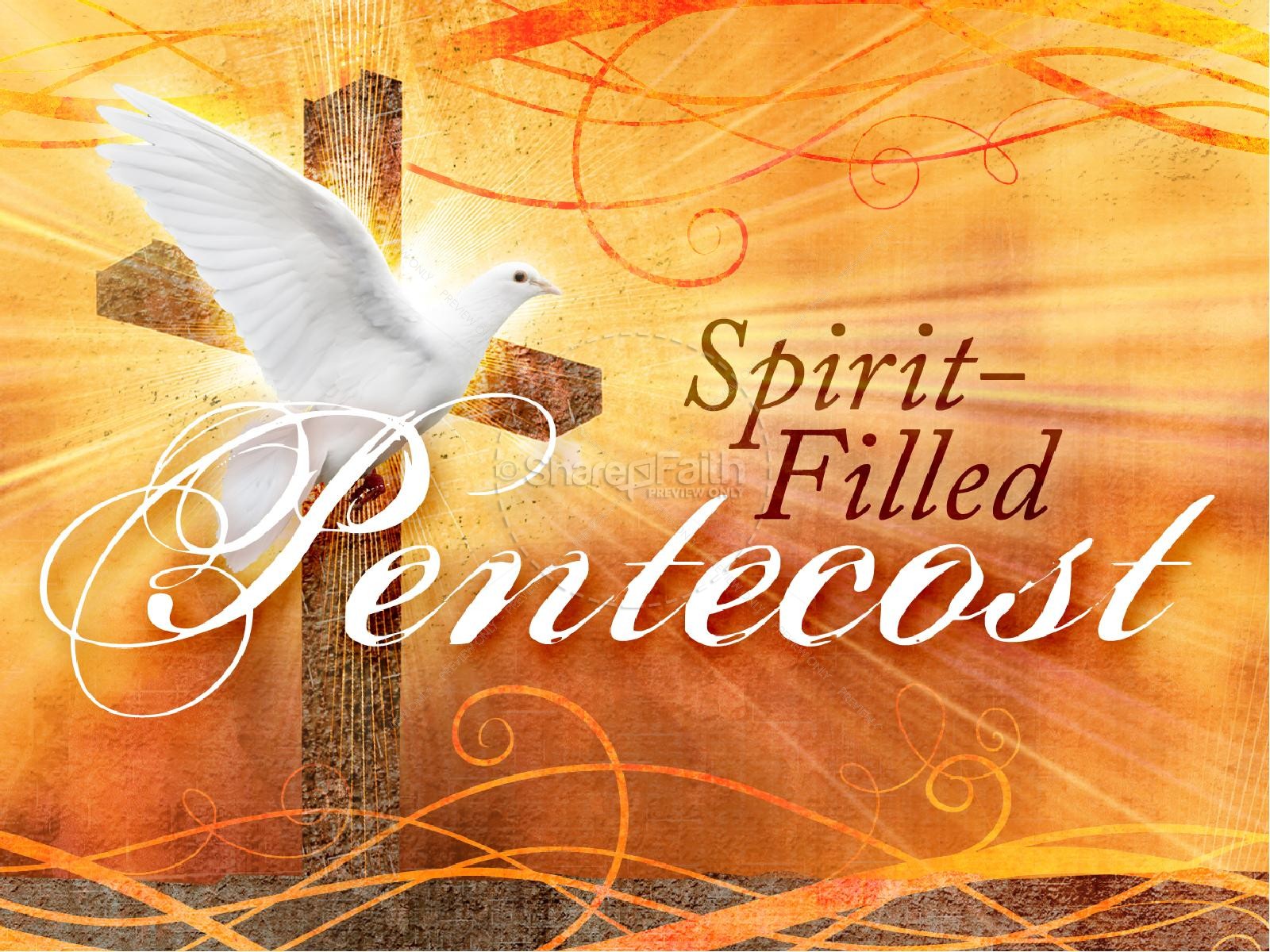 Pentecost Sunday PowerPoint Template Thumbnail 1