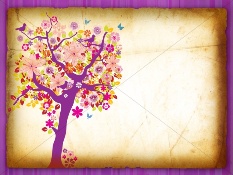 Flowering Tree Worship Background Thumbnail Showcase