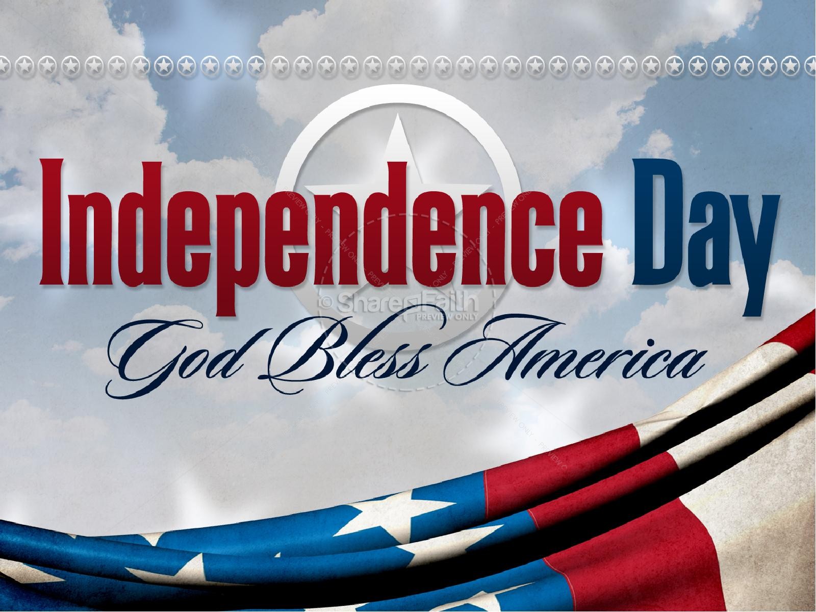 Independence Day PowerPoint Design Thumbnail 1