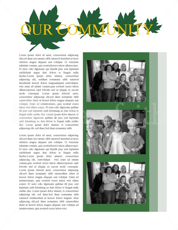 Spring Season Church Newsletter | page 2