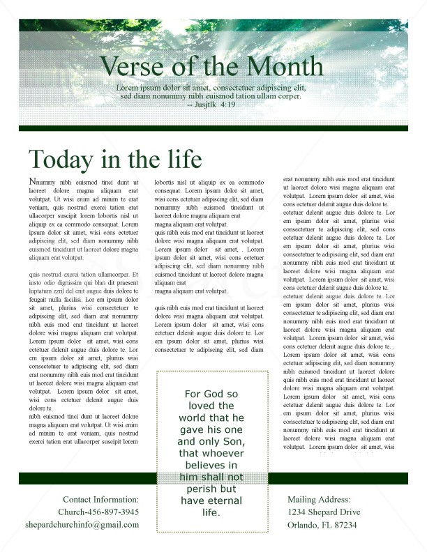 Spring Season Church Newsletter | page 4