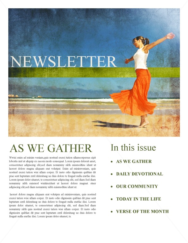 Womens Ministry Church Newsletter Thumbnail Showcase