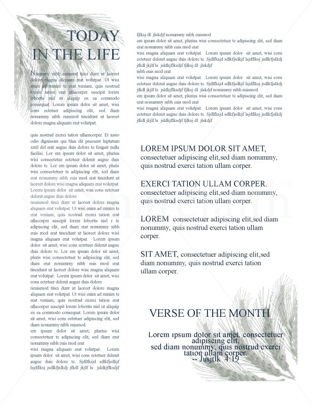 Christian Newsletter Templates | page 4