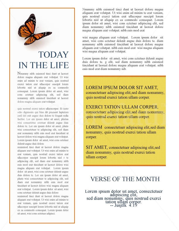 Church Newsletter Templates | page 4