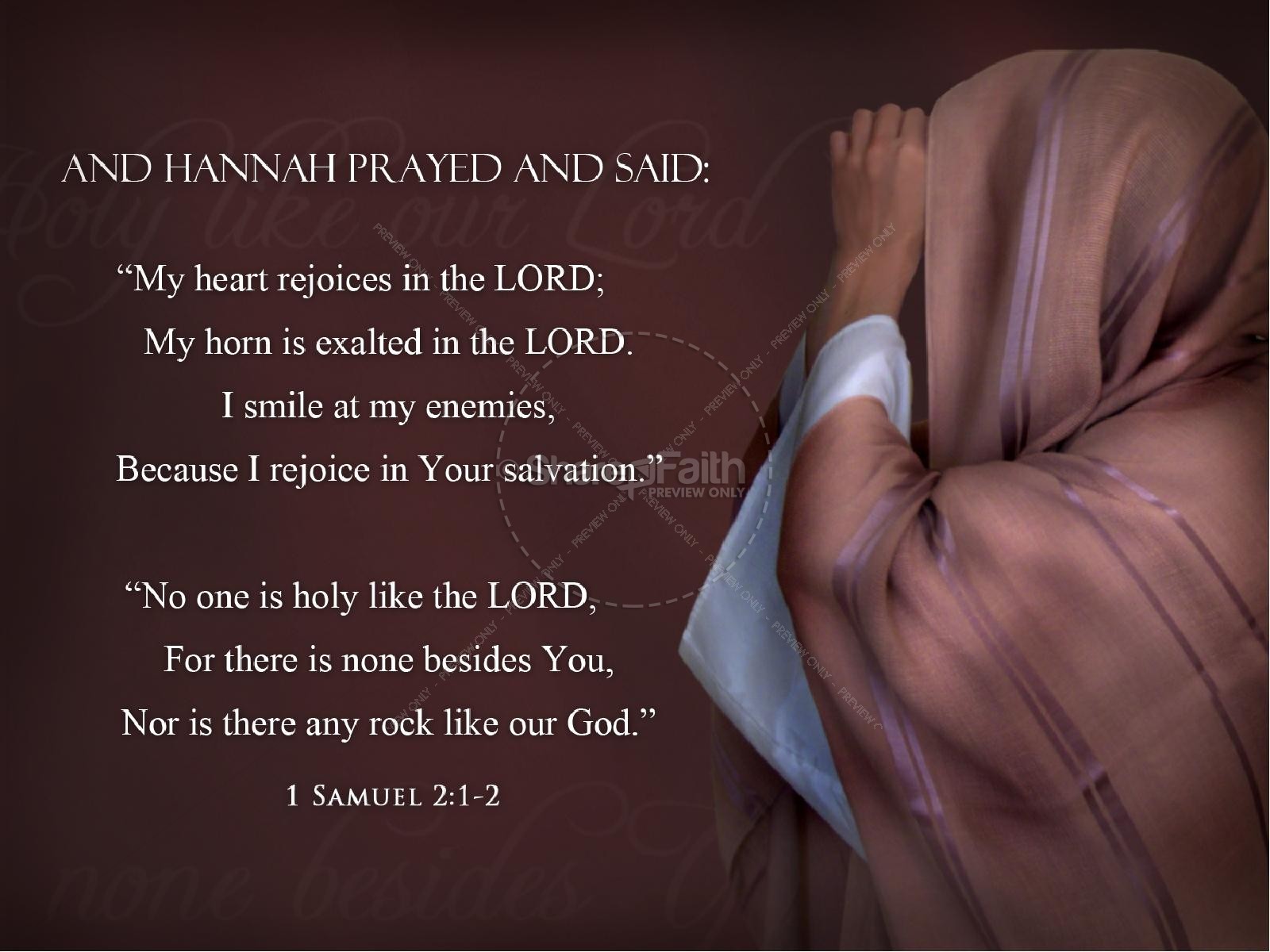 Hannah The Prophetess Bible Women Of Faith Powerpoint Template Thumbnail 3
