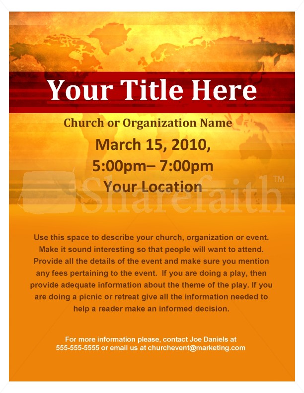 Mission Flyer Template  Flyer Templates