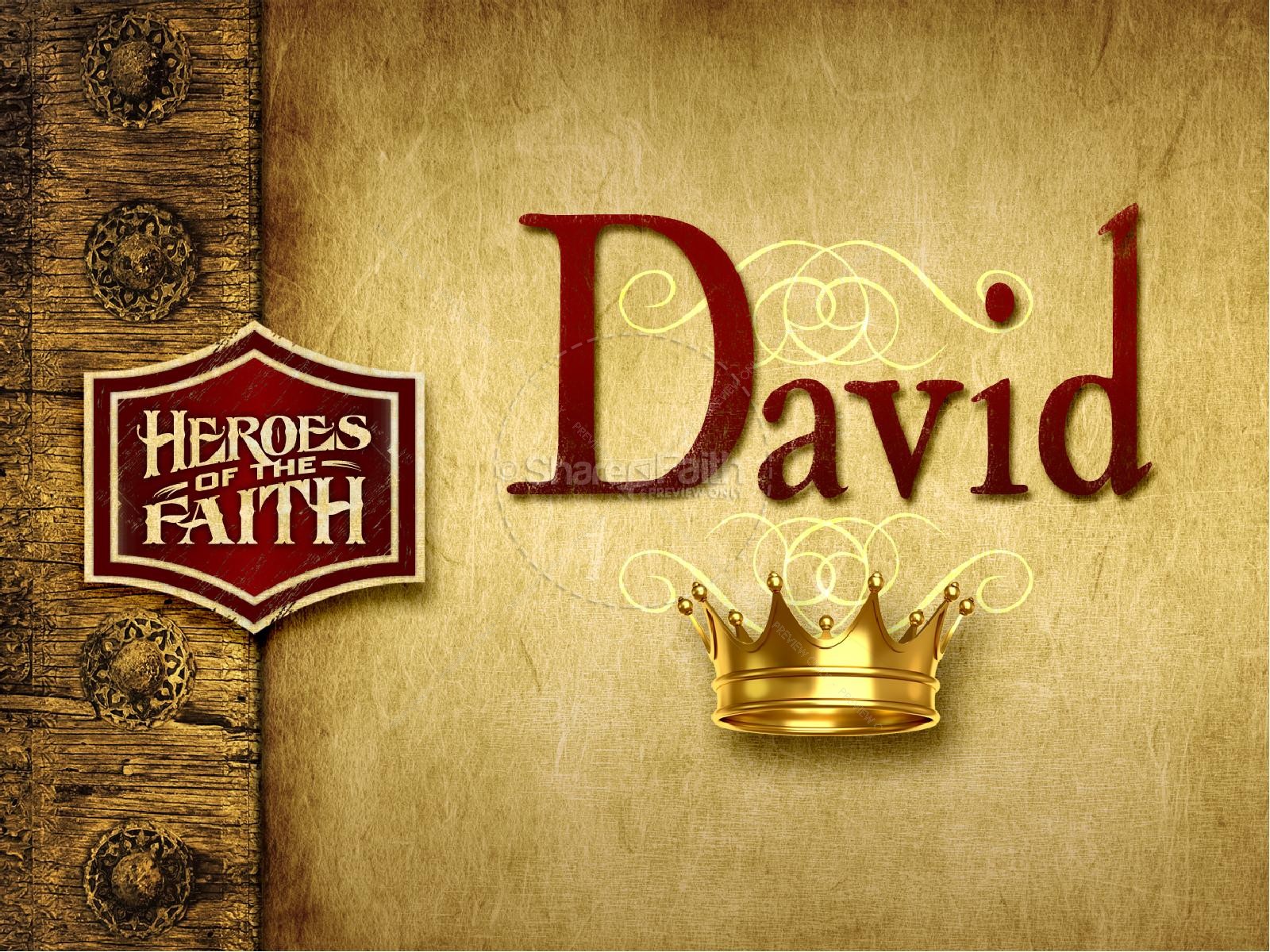 King David PowerPoint Template Thumbnail 2