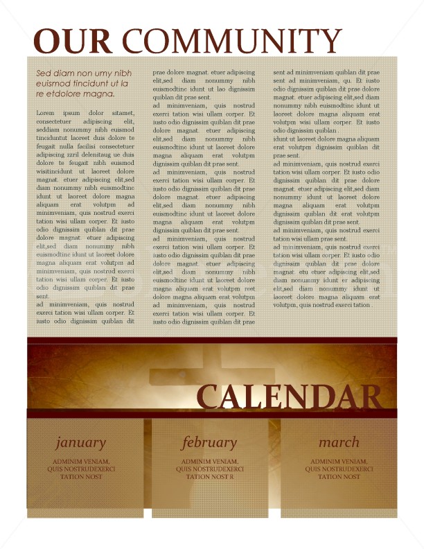 Cross Newsletter Template | page 4