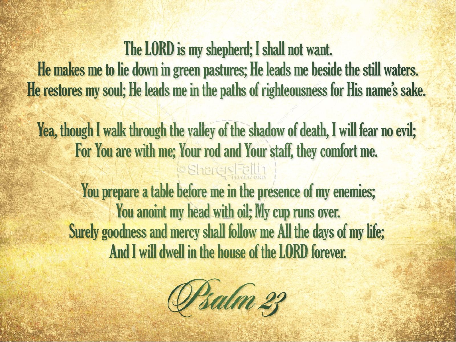 Psalm 23 Sermon PowerPoint Thumbnail 2