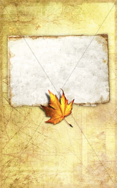 Autumn Leaf Bulletin Cover Thumbnail Showcase