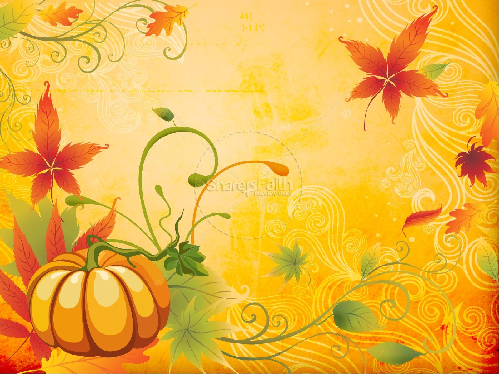 Happy Fall PowerPoint Template | Fall Thanksgiving PowerPoints