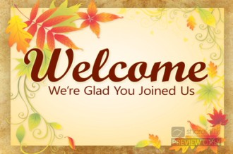 Fall Celebration Welcome Video Loop | Church Motion Graphics