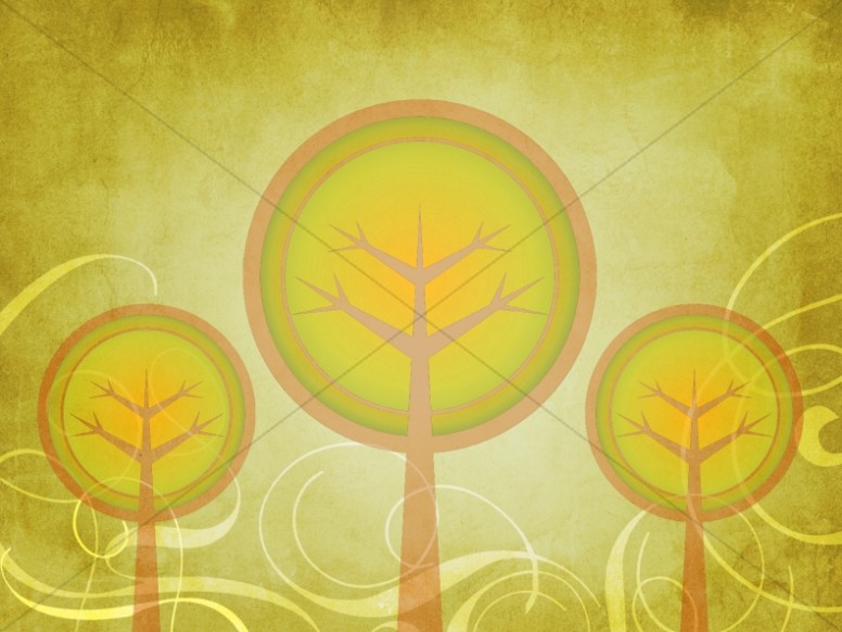 Fall Decorating Trees Worship Background Thumbnail Showcase