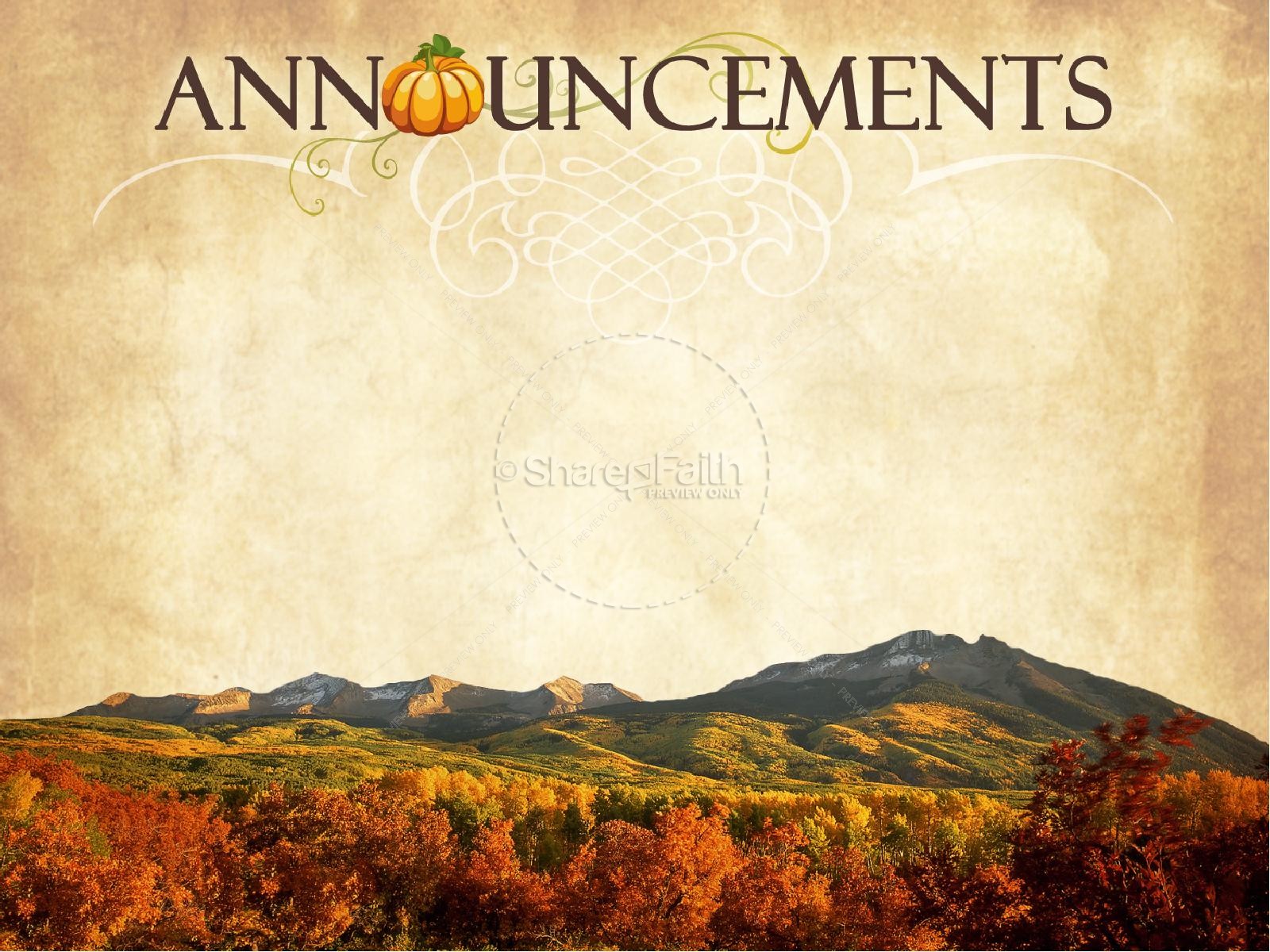 Pictures for Fall PowerPoint Themes