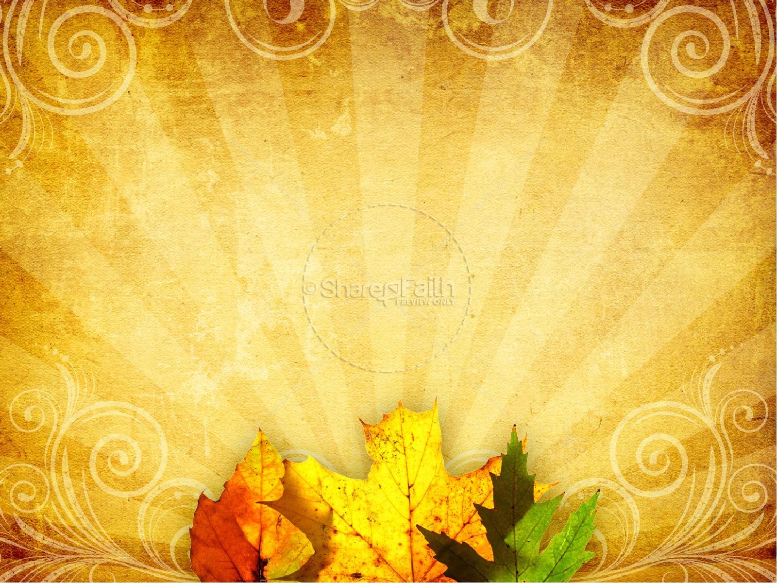 Happy Thanksgiving PowerPoint Sermon Thumbnail 7