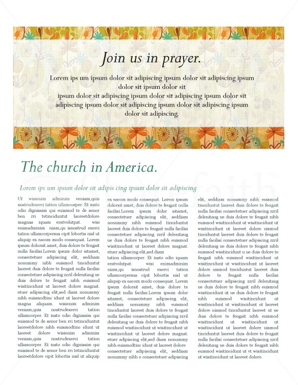 Fall Theme Church Newsletter | page 4