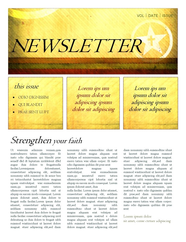 The Cross Newsletter Template