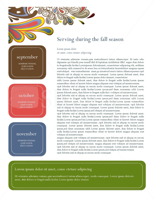 Retro Church Newsletter Template | page 3